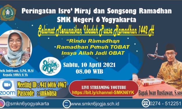 Peringatan Isra Mi’raj Dan Menyongsong Bulan Ramadhan 1442 H