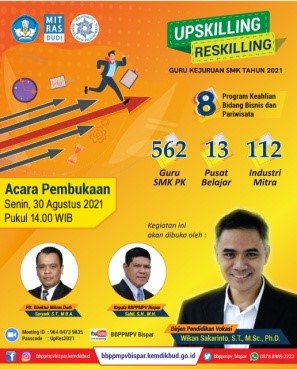 PUSAT BELAJAR PADA PROGRAM UPSKILLING DAN RESKILLING BERBASIS INDUSTRI BAGI GURU SMK  TAHUN 2021  KELAS AKOMODASI PERHOTELAN