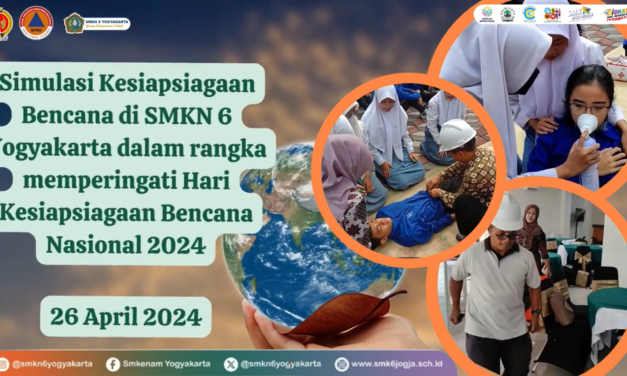 Simulasi Kesiapsiagaan Bencana SMKN 6 Yogyakarta Tahun 2024